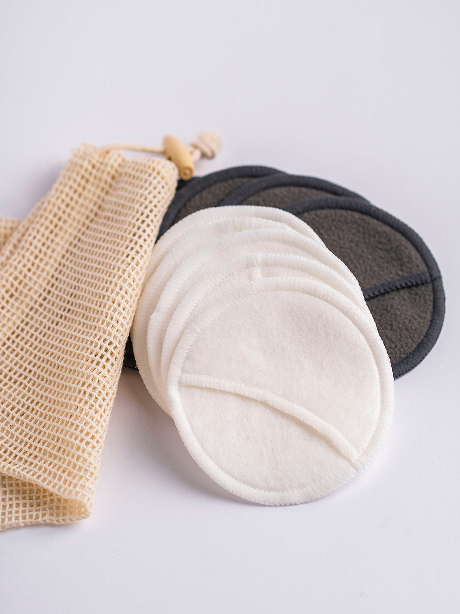 Bamboo + Charcoal Cotton Pads